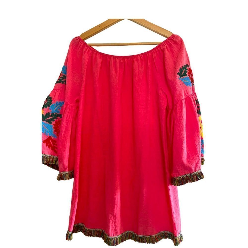 Tunic Dress or top boho fringe “Velzera”